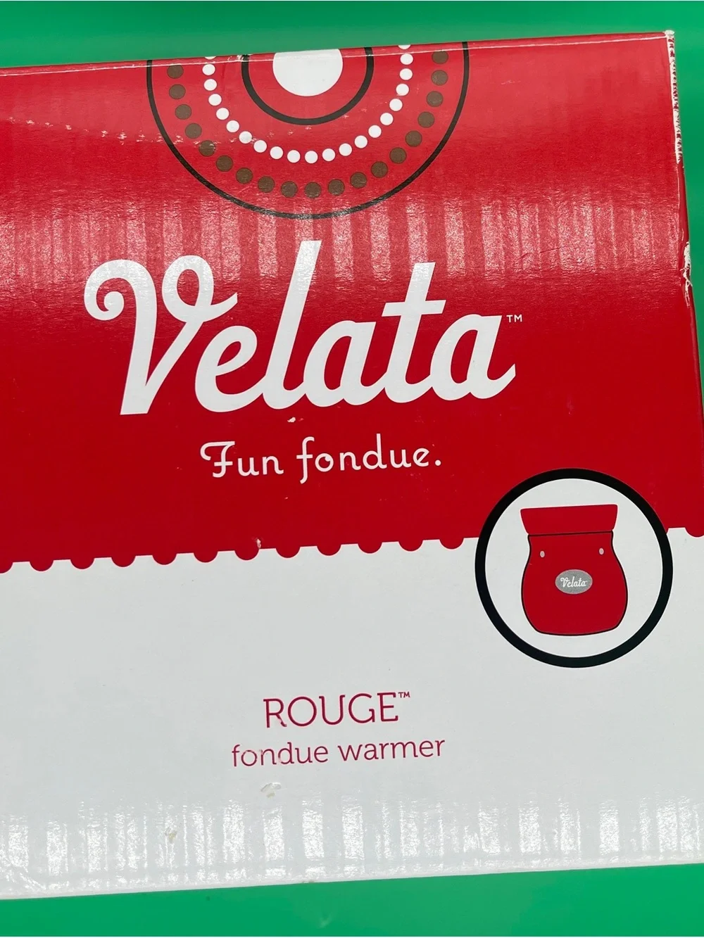 Rouge Helium Velata Red Fondue Warmer
